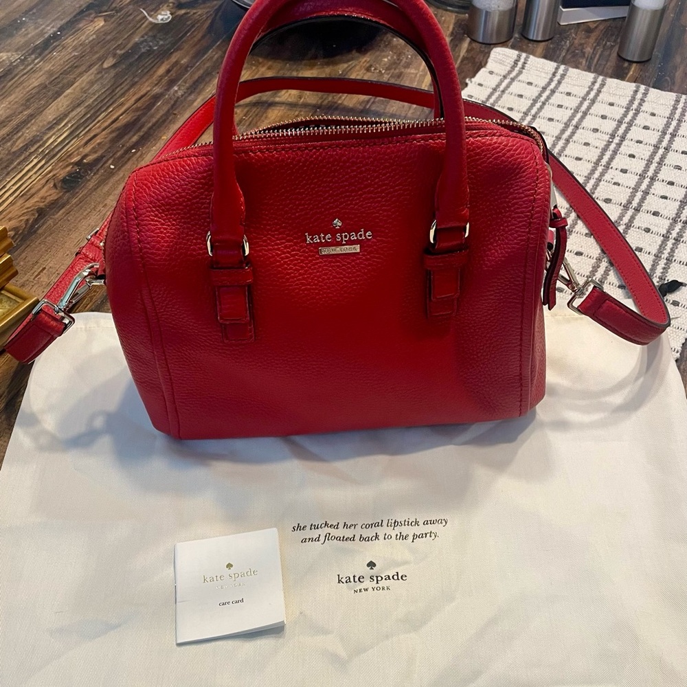 Authentic Kate Spade Red doctor bag